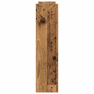 Úzký úložný vozík 4patrový old wood kompozitní dřevo - obrázek 5