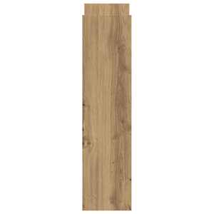 Úzký úložný vozík 4patrový dub artisan kompozitní dřevo - obrázek 5