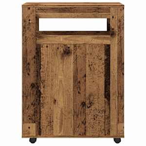 Úzká koupelnová skříňka na kolečkách old wood kompozitní dřevo - obrázek 4