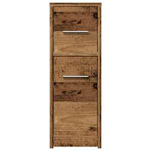 Úzká koupelnová skříňka na kolečkách old wood kompozitní dřevo - obrázek 4
