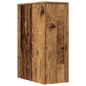 Úzká koupelnová skříňka na kolečkách old wood kompozitní dřevo - obrázek 6