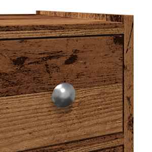 Úzká koupelnová skříňka na kolečkách old wood kompozitní dřevo - obrázek 9