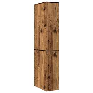 Úzká koupelnová skříňka na kolečkách old wood kompozitní dřevo - obrázek 6