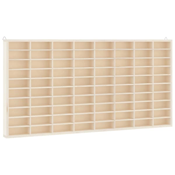 vidaXL puidust kollektsion&auml;&auml;ri vitriinkast 80 sektsiooniga 80x4,5x40,5 cm