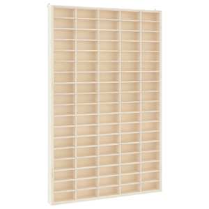 vidaXL puidust kollektsion&auml;&auml;ri vitriinkast 90 sektsiooniga 50,5 x 4,5 x 79 cm