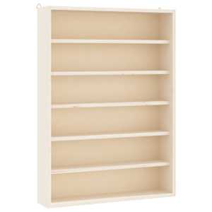 vidaXL puidust koguja vitriin 6 riiuliga, 40x8,5x55 cm