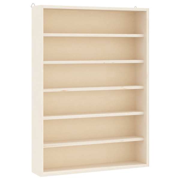 vidaXL puidust koguja vitriin 6 riiuliga, 40x8,5x55 cm