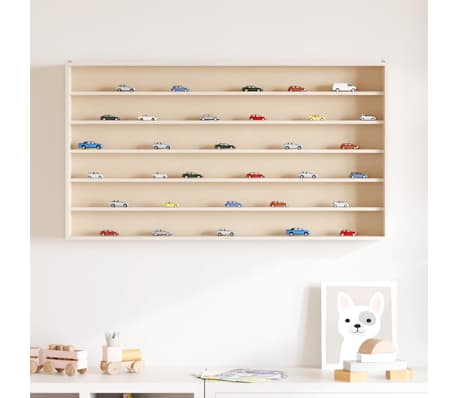 vidaXL Sammlervitrine aus Holz mit 6 Regalen 100x8,5x55 cm