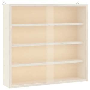 vidaXL puidust ustega vitriin koguja, 40x8,5x37 cm