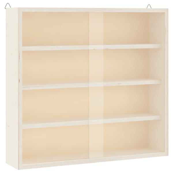 vidaXL puidust ustega vitriin koguja, 40x8,5x37 cm