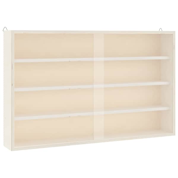 vidaXL puidust kollektsion&auml;&auml;ri vitriin ustega 60x8,5x37 cm
