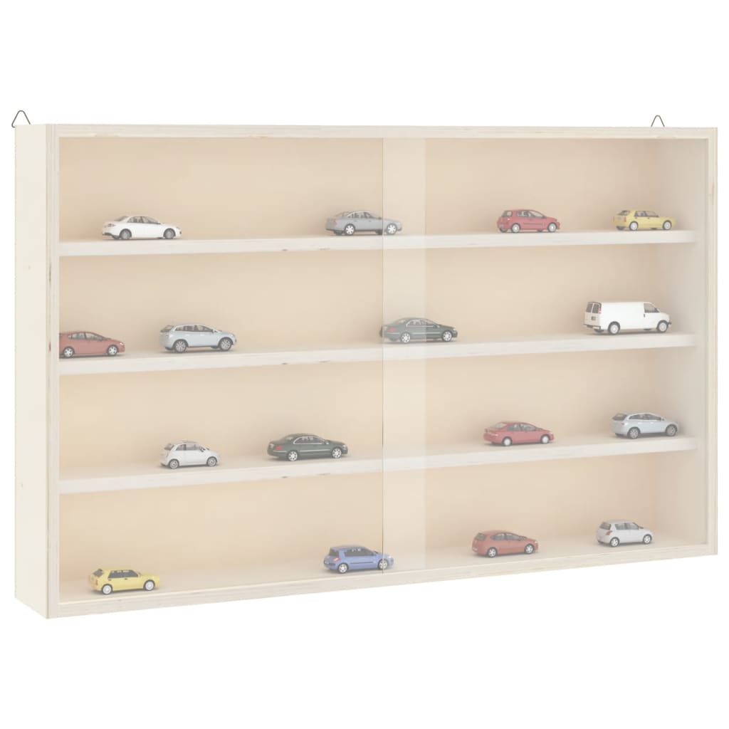 Wall Display Cabinet with Doors Display Case Wall Display Shelf Unit vidaXL