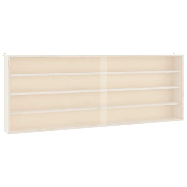 vidaXL puidust ustega vitriin koguja, 100x8,5x37 cm