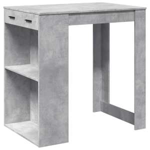 Barový stůl betonově šedý 102 x 70 x 103,5 cm kompozitní dřevo - obrázek 2