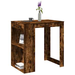 vidaXL baarilaud, suitsutatud tamm, 102x70x103,5 cm tehispuit