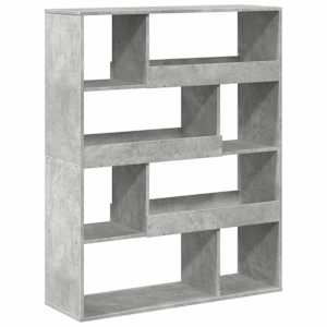 Knihovna betonově šedá 100 x 33 x 125,5 cm kompozitní dřevo - obrázek 2