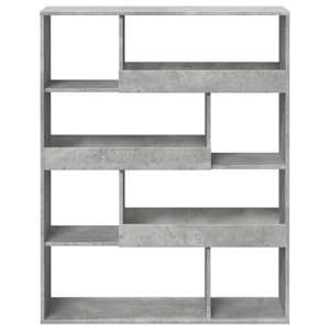 Knihovna betonově šedá 100 x 33 x 125,5 cm kompozitní dřevo - obrázek 4