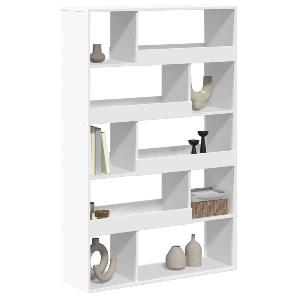 vidaXL Bibliotecă, alb, 100x33x156,5 cm, lemn prelucrat
