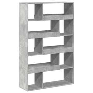 Knihovna betonově šedá 100 x 33 x 156,5 cm kompozitní dřevo - obrázek 2