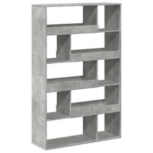 Knihovna betonově šedá 100 x 33 x 156,5 cm kompozitní dřevo - obrázek 6