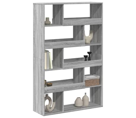 vidaXL Estanter&iacute;a de madera de ingenier&iacute;a gris Sonoma 100x33x156,5 cm