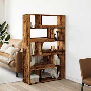 Knihovna old wood 100 x 33 x 156,5 cm kompozitní dřevo - obrázek 1