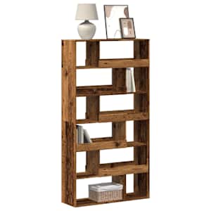 Knjižna omara starinski les 100x33x187,5 cm inženirski les