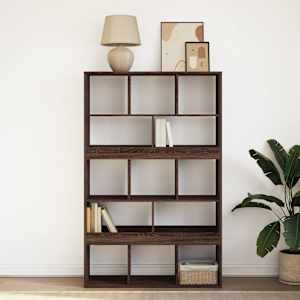 vidaXL Bookcase Brown Oak 100x33x156.5 cm Engineered Wood