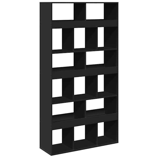 vidaXL raamaturiiul, must, 100 x 33 x 187,5 cm, tehispuit