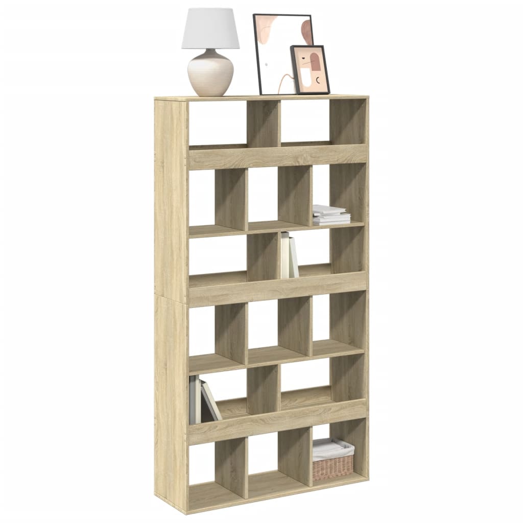 vidaXL Bücherregal Sonoma-Eiche 100x33x187,5 cm Holzwerkstoff