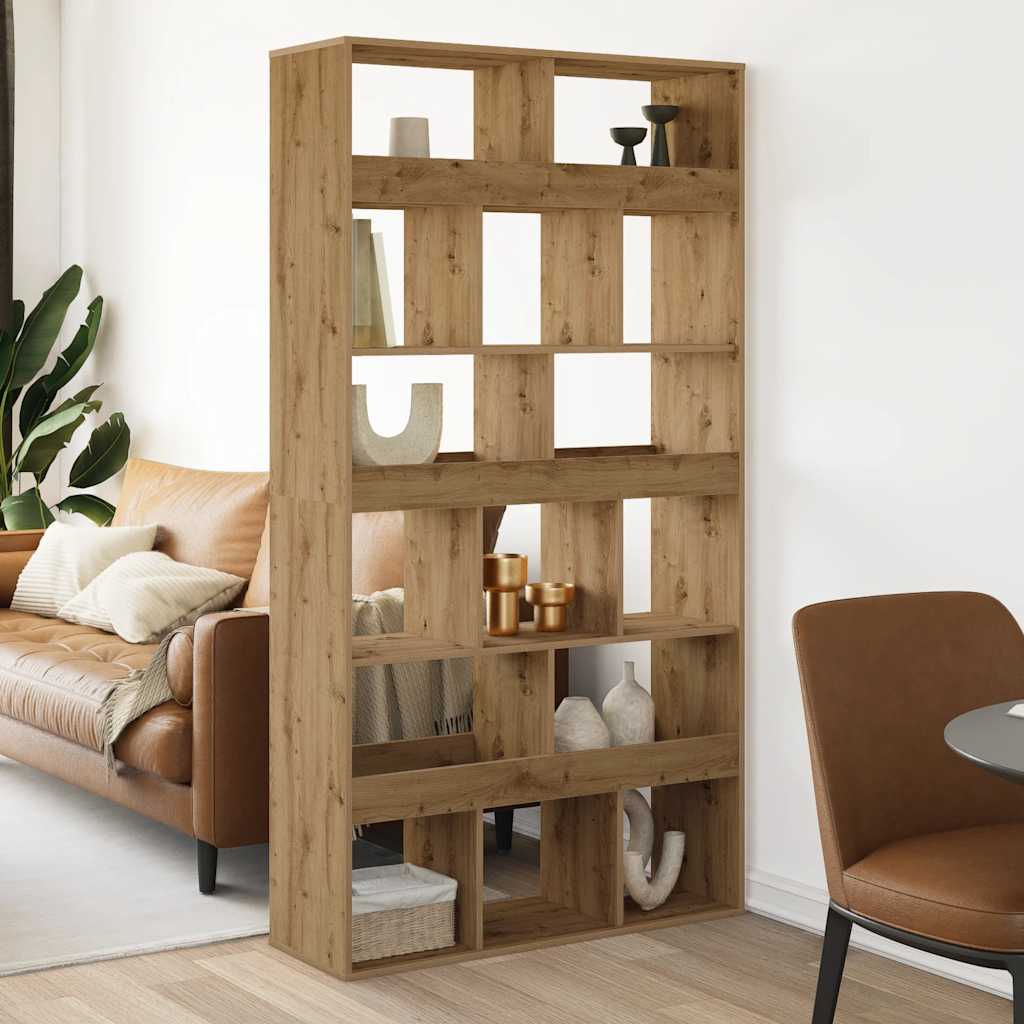 vidaXL Bücherregal Artisan-Eiche 100x33x187,5 cm Holzwerkstoff