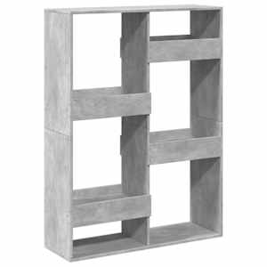 Knihovna betonově šedá 100 x 33 x 135 cm kompozitní dřevo - obrázek 2
