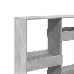 Knihovna betonově šedá 100 x 33 x 135 cm kompozitní dřevo - obrázek 7