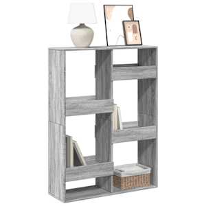 Knjižna omara siva sonoma 100x33x135 cm inženirski les