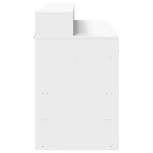 Psací stůl s LED světly bílý 120 x 55 x 91 cm kompozitní dřevo - obrázek 7