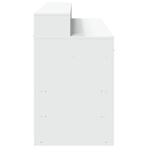 Psací stůl s LED světly bílý 140 x 55 x 91 cm kompozitní dřevo - obrázek 7