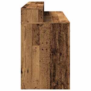Psací stůl s LED světly old wood 140x55x91 cm kompozitní dřevo - obrázek 7