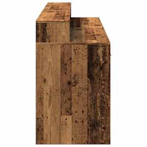Psací stůl s LED světly old wood 160x55x91 cm kompozitní dřevo - obrázek 7