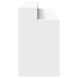 Psací stůl s LED světly bílý 200 x 55 x 91 cm kompozitní dřevo - obrázek 7