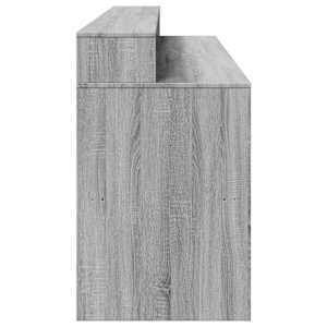 Psací stůl s LED šedý sonoma 200 x 55 x 91 cm kompozitní dřevo - obrázek 7