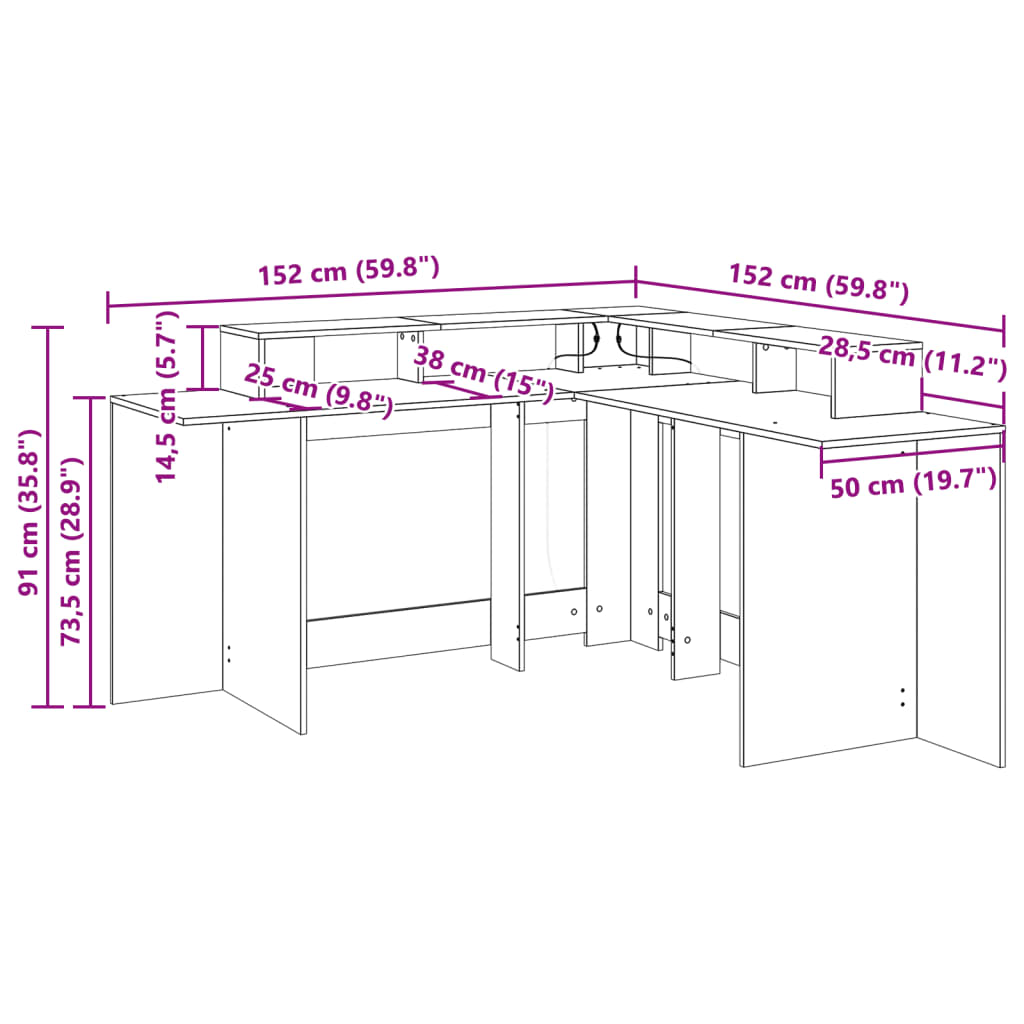 Gammelt træ / 152 x 152 x 91 cm - Billede 13