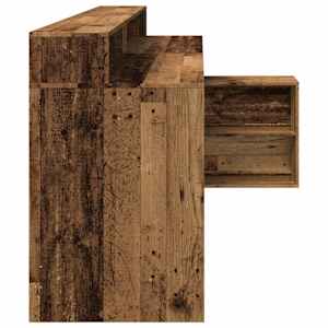 Psací stůl s LED světly old wood 200x104x91 cm kompozitní dřevo - obrázek 7