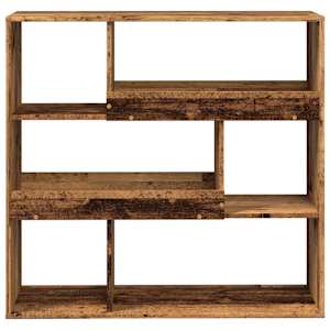 Dělicí stěna old wood 100 x 33 x 94,5 cm kompozitní dřevo - obrázek 4