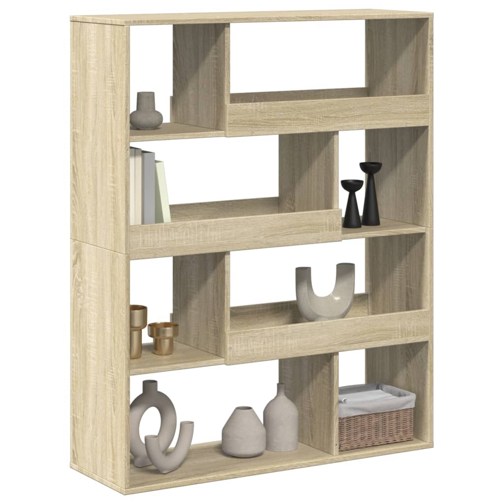 vidaXL kamerscherm 100x33x125,5 cm bewerkt hout sonoma eikenkleurig afbeelding