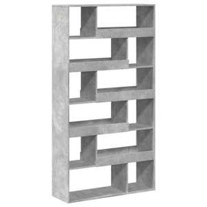 Dělicí stěna betonově šedá 100 x 33 x 187,5 cm kompozitní dřevo - obrázek 2