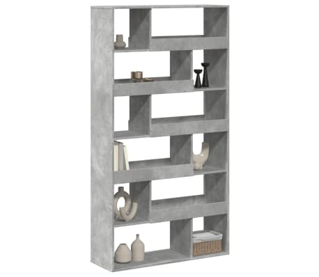 vidaXL Cloison de s&eacute;paration gris b&eacute;ton bois d'ing&eacute;nierie