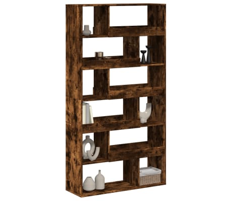 vidaXL Separator cameră stejar fumuriu 100x33x187,5 cm lemn prelucrat