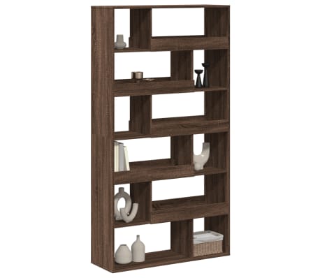 vidaXL barna t&ouml;lgy sz&iacute;nű szerelt fa t&eacute;relv&aacute;laszt&oacute; 100 x 33 x 187,5 cm