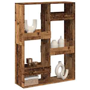 Dělicí stěna old wood 100 x 33 x 135 cm kompozitní dřevo - obrázek 1