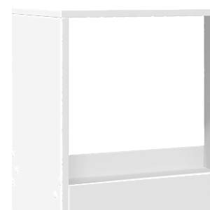 Dělicí stěna bílá 100 x 33 x 175 cm kompozitní dřevo - obrázek 7